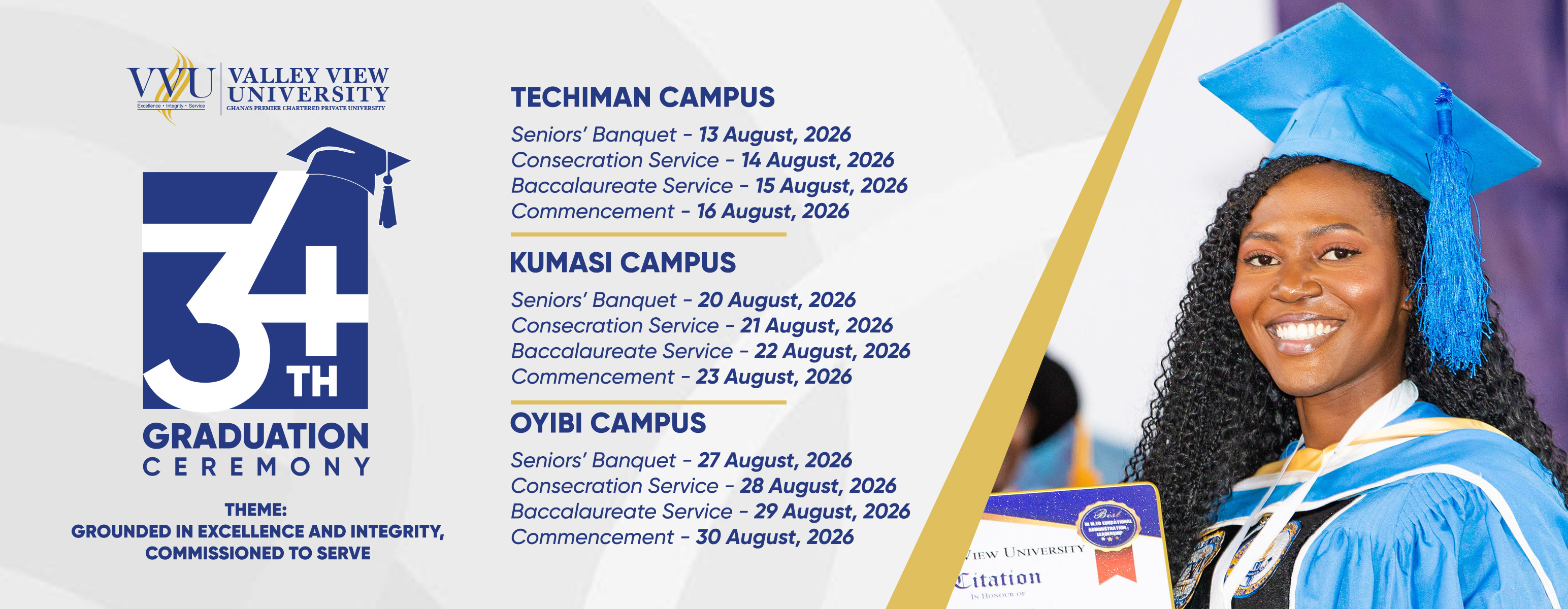34th Graduation Ceremony Kumasi Campus