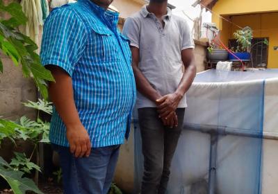 Ben Level 300 Agribusiness Student of VVU Shares his Experience of Setting up his Aquaponics after attending the Training with Dr Perera from UAPB