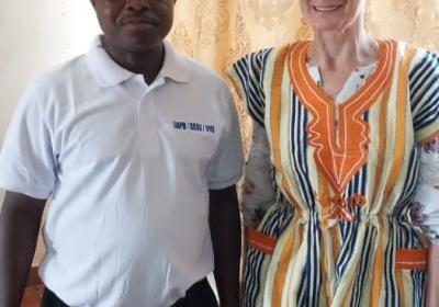 Emmanuel Opoku HOD Agribusiness, Agric Department with Dr. Lochmann
