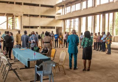 Inspection at Uncompleted Chapel Building — photo 8