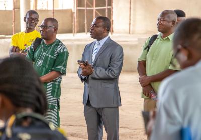 Inspection at Uncompleted Chapel Building — photo 1