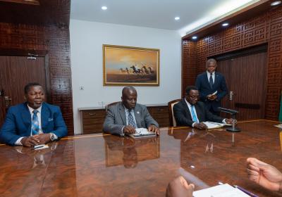 VVU Officers Pay Courtesy Visit to the Jubilee House — photo 22