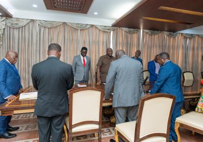VVU Officers Pay Courtesy Visit to the Jubilee House — photo 10