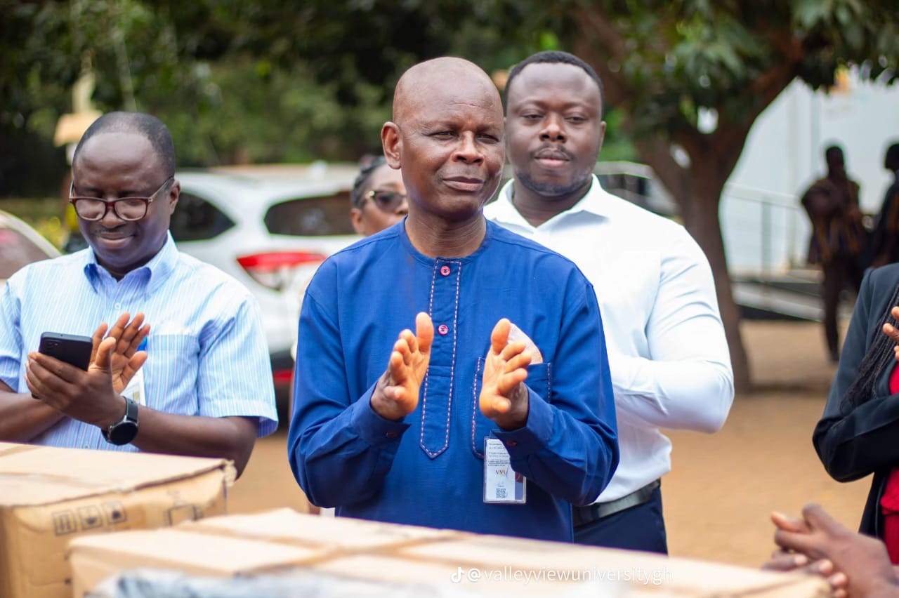 Hon. Joseph Akuerteh Tettey Donates 20 Streetlights to Valley View University Campus