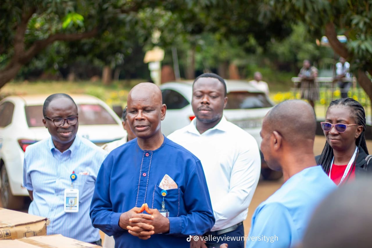 Hon. Joseph Akuerteh Tettey Donates 20 Streetlights to Valley View University Campus