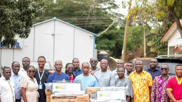 Hon. Joseph Akuerteh Tettey Donates 20 Streetlights to Valley View University Campus